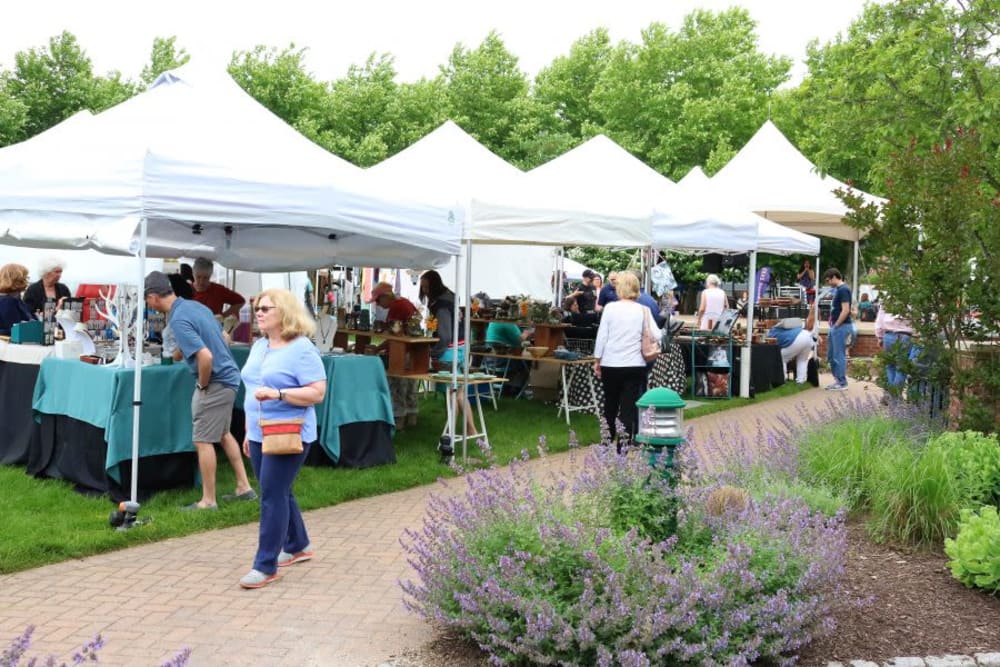 A market in the town at Eagleview Landing in Exton, Pennsylvania