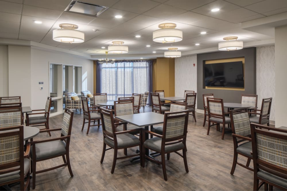 Dining room at Eagleview Landing in Exton, Pennsylvania