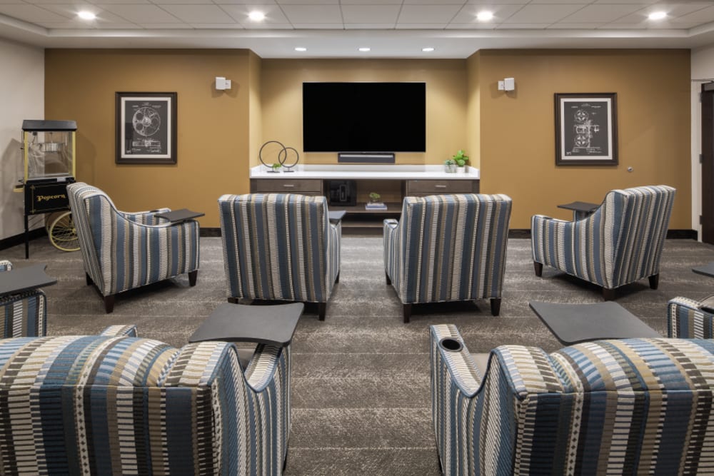 Movie room at Eagleview Landing in Exton, Pennsylvania