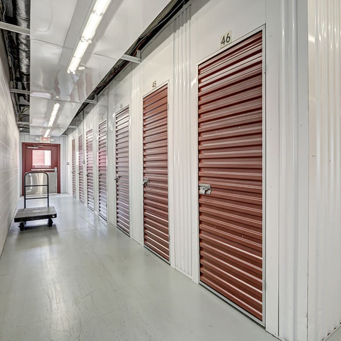 Interior storage units at YourSpace Storage @ Ballenger Creek in Frederick, Maryland