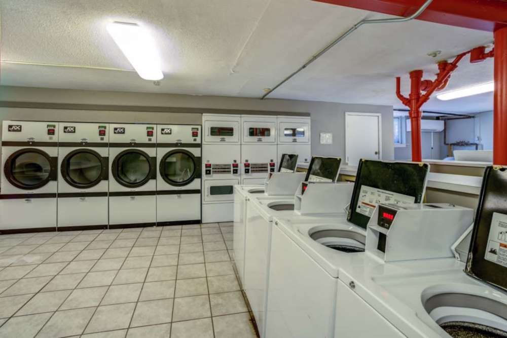 Laundry facility at Courtyard Apartments in Columbia,Missouri