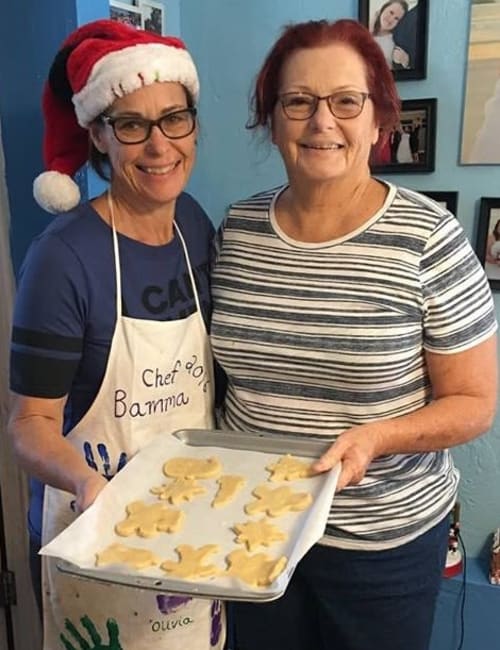 Staff members baking cookies at Inspired Living in Ocoee, Florida.