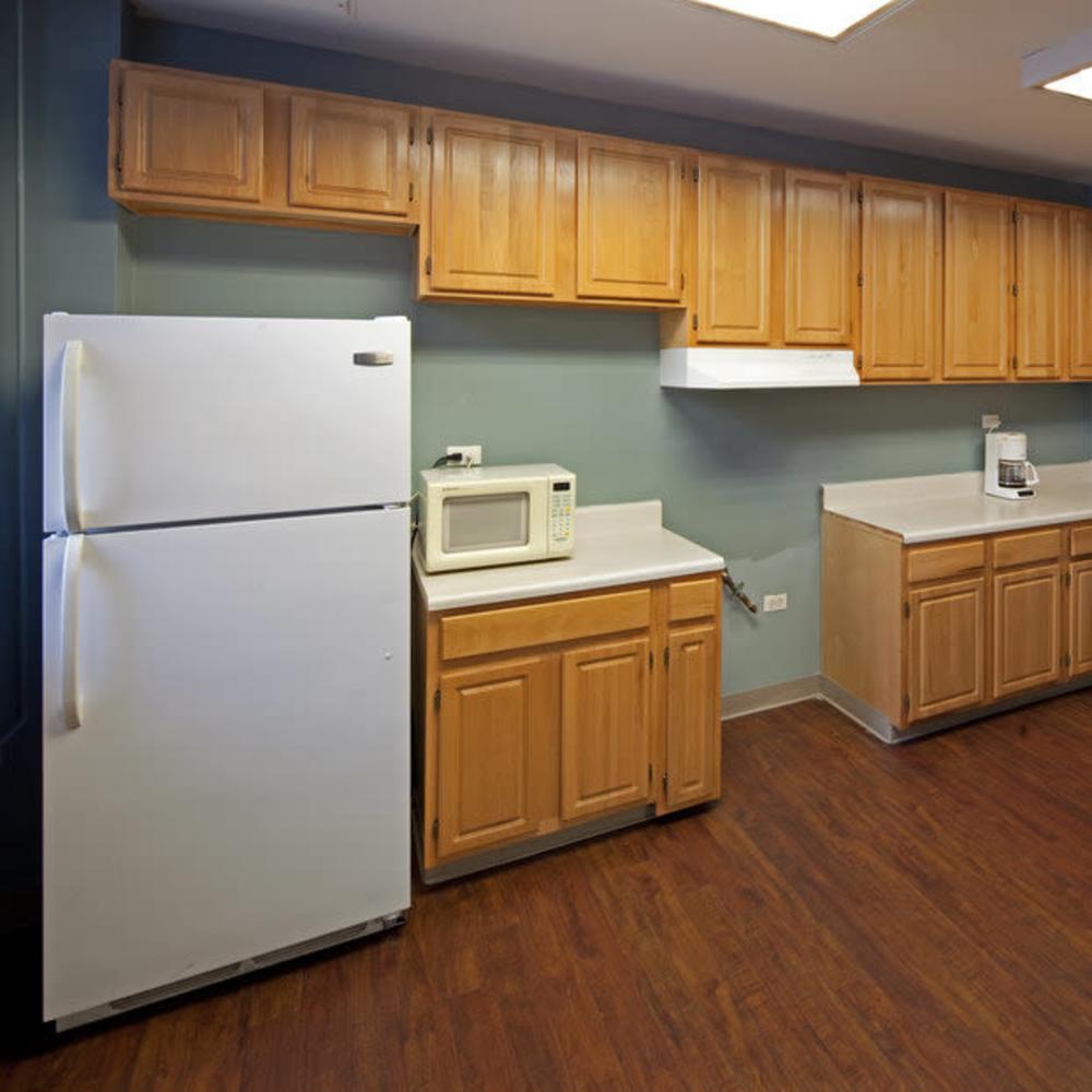 Community kitchen at The Caroline in New York, New York
