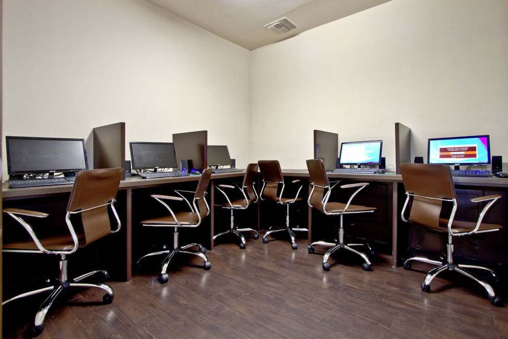 Computer access in the business center at Acapella in Las Vegas, Nevada