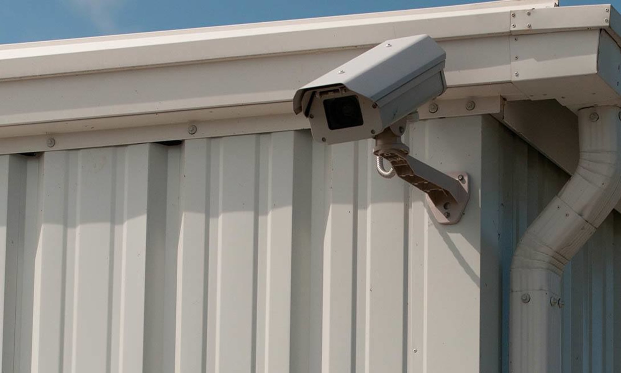 Security camera keeping watch over Virginia Varsity Storage in Christiansburg, Virginia