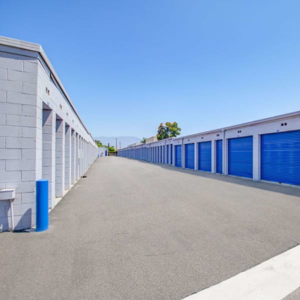 Wide driveways at StorQuest Self Storage in Rosemead, California