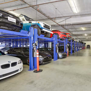 Cars stored safely inside at A-1 Car Storage - San Diego in San Diego, California