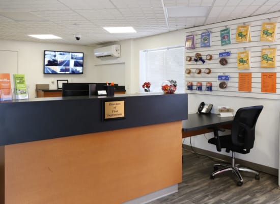 Leasing office at A-1 Self Storage in Fountain Valley, California