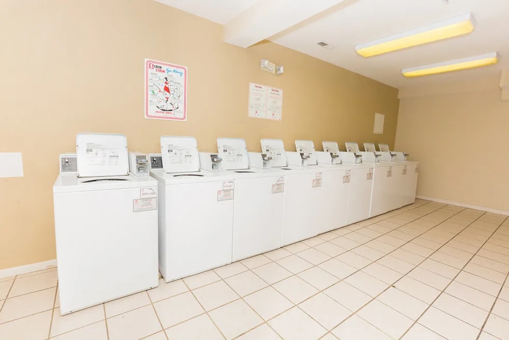 Community laundry area at Woodspring Apartments in Florence, Kentucky