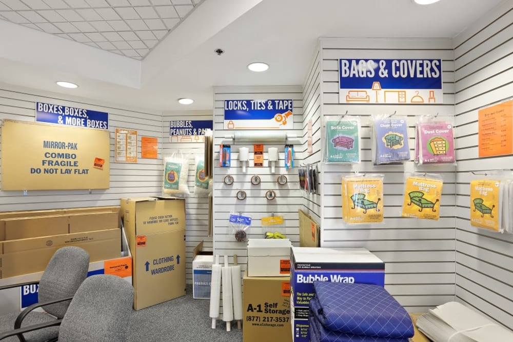 Packing and moving supplies available at A-1 Self Storage in San Diego, California