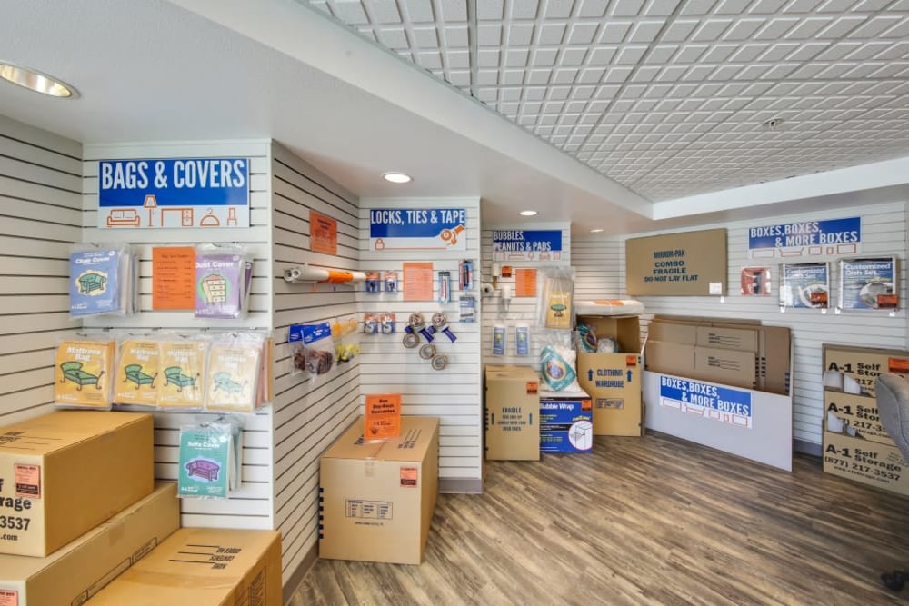 Packing and moving supplies available at A-1 Self Storage in El Cajon, California