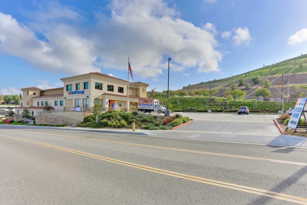 Roadside view of A-1 Self Storage in San Juan Capistrano, California