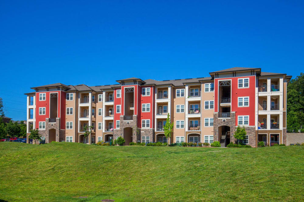 Grassy lawns at Hills Parc in Ooltewah, TN