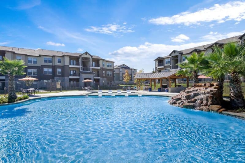 Huge resort style swimming pool at Verandas at Alamo Ranch in San Antonio, Texas