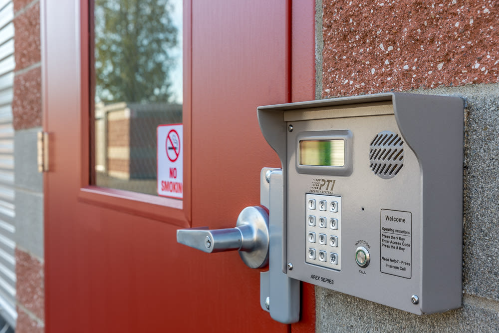 Keypad at Clock Tower Self Storage - Lake Stevens in Lake Stevens, Washington.