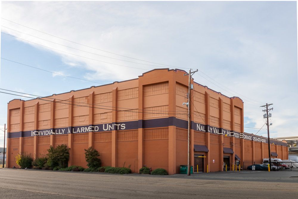 Entrance at Nalley Valley Self Storage in Tacoma, Washington.