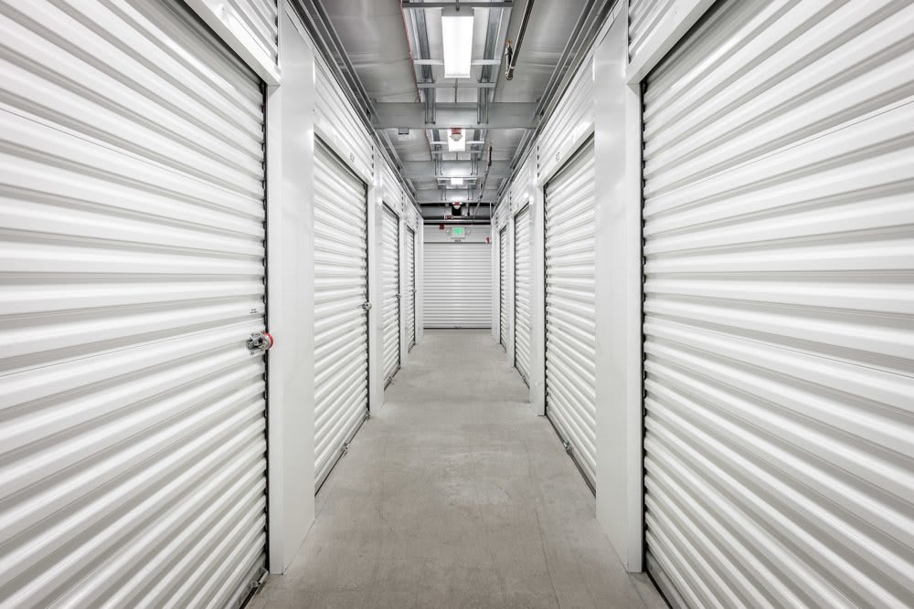 Indoor units at Cascade Heated Self Storage in North Bend, Washington.