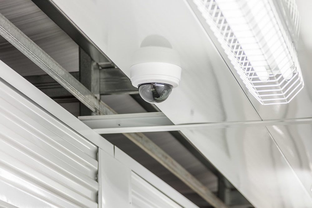 Security camera at Pacific Storage in Poulsbo, Washington.