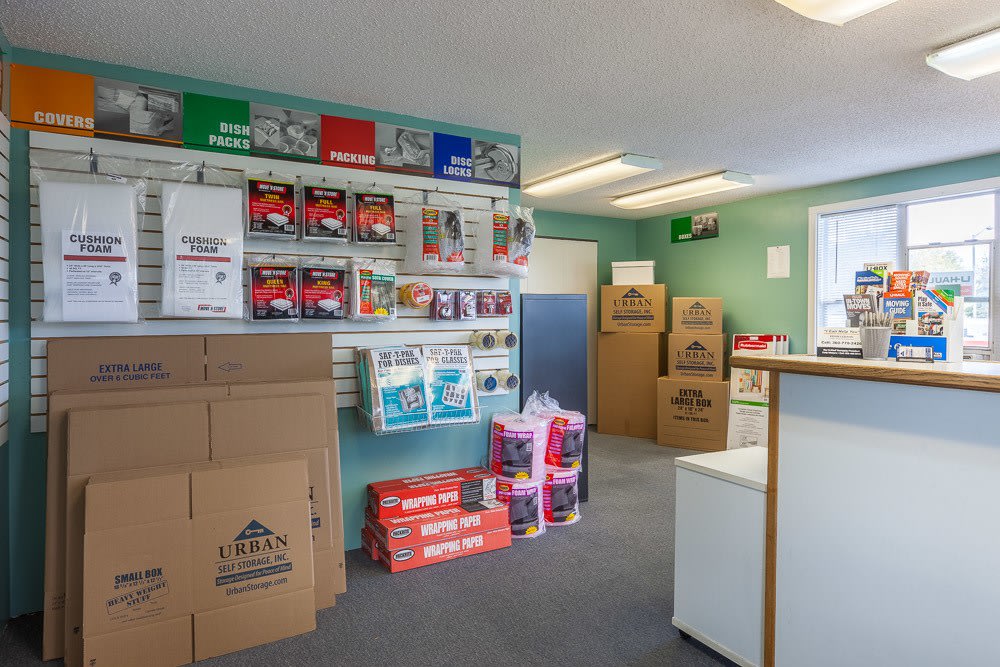 Moving supplies at Mini Storage Mt. Vernon-Burlington in Burlington, Washington.