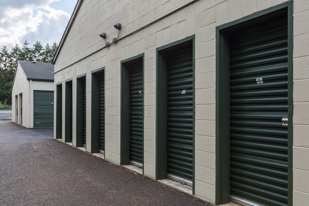 Outdoor units at Orchards Center Self Storage in Vancouver, Washington.