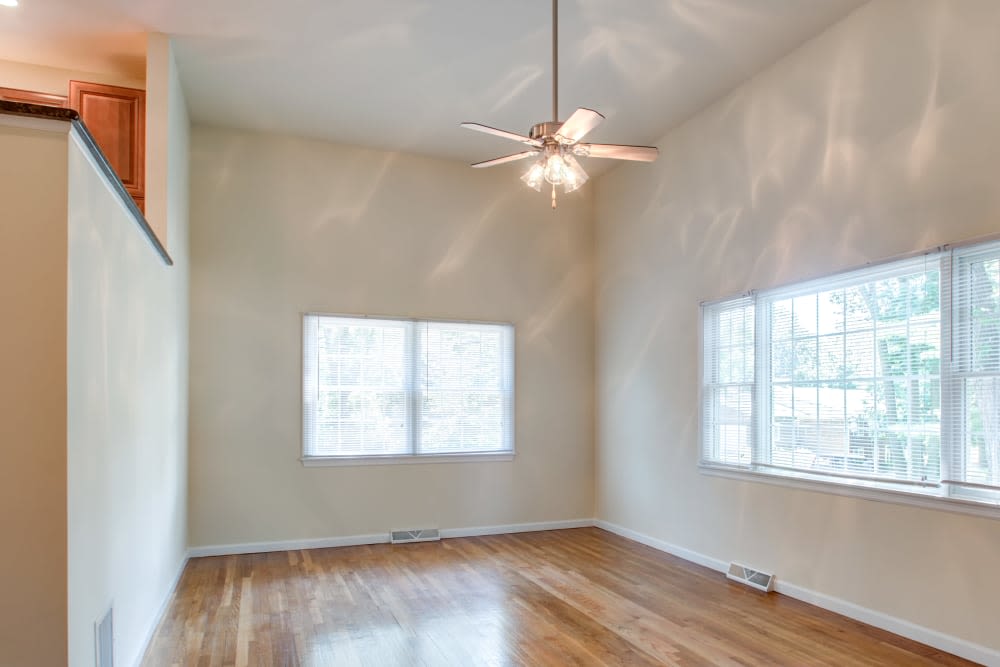 Brightly lit room with hardwood floors at Brandywyne at Brielle in Brielle, New Jersey