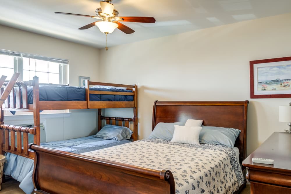 Bedroom at Terrace Lake Apartments in Bradley Beach, New Jersey
