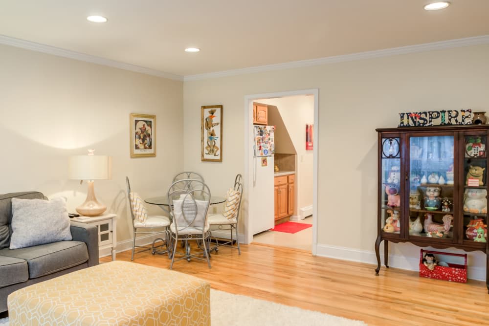 Living room at Cedar Village in Cedar Grove, New Jersey