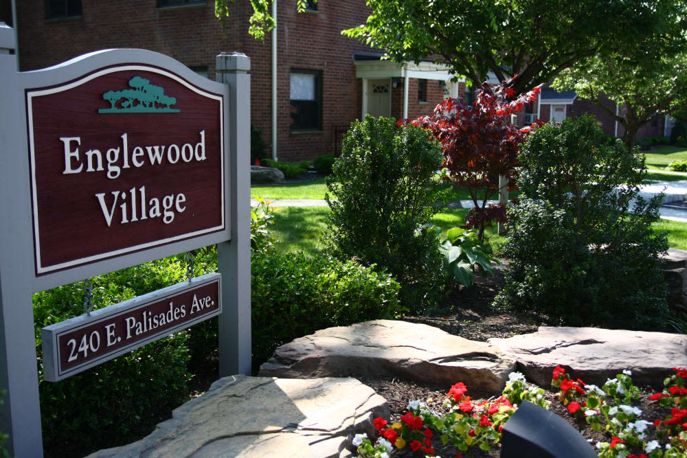 Signage at Englewood Village in Englewood, New Jersey