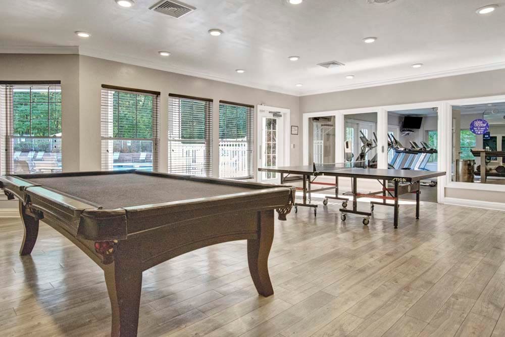 Pool table and ping pong table at The Henry in Pomona, New York