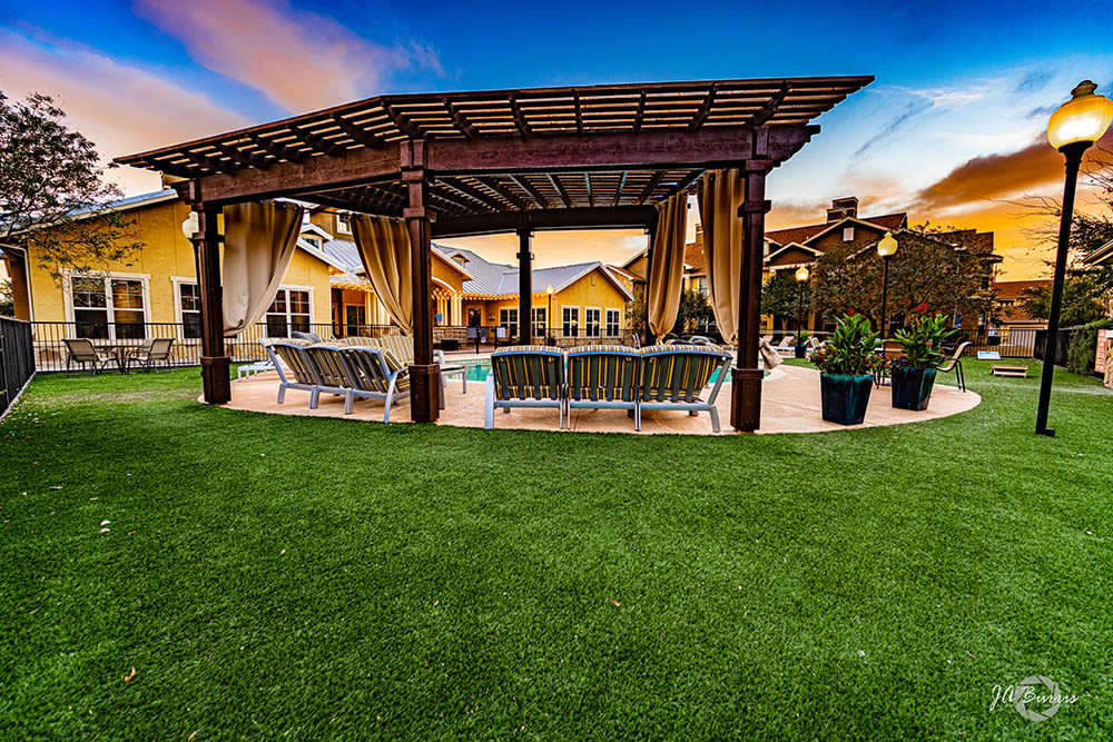 Poolside cabana at Blue Ridge in Midland, Texas