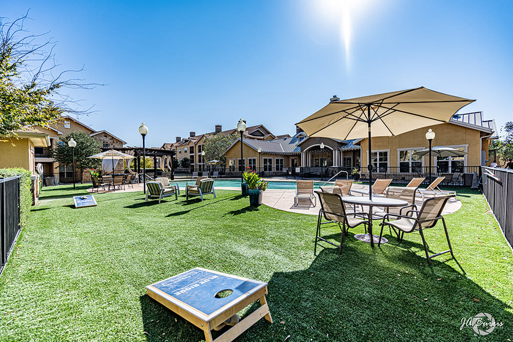 Resort-style pool with sundeck at Blue Ridge in Midland, Texas