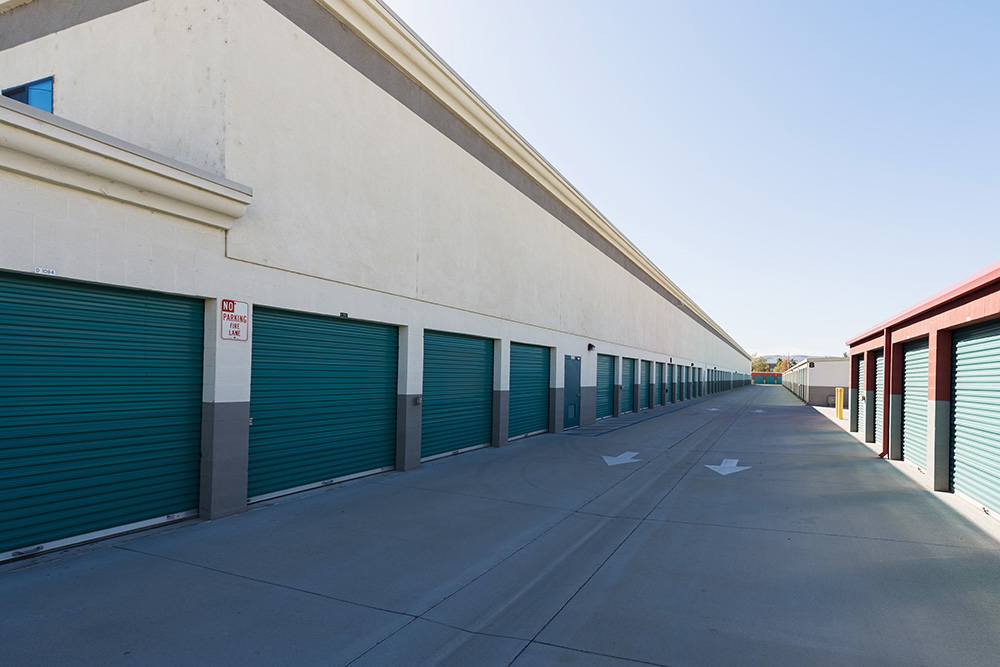 Wide aisles at Chino Hills Self Storage in Chino Hills, California