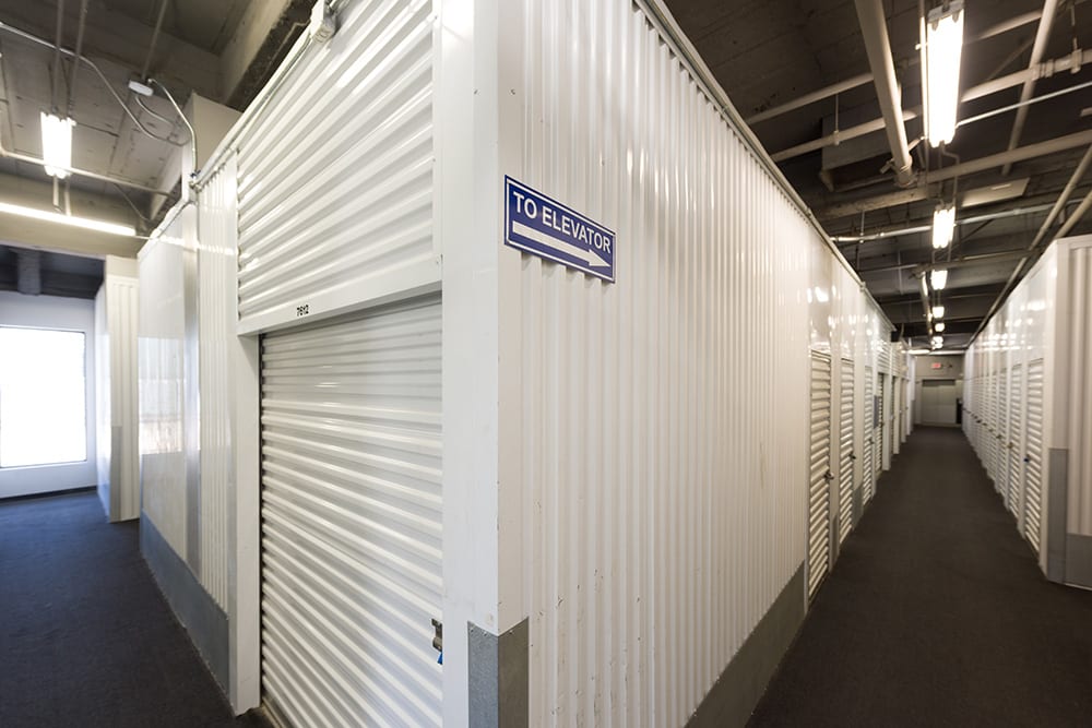 Interior hall at Los Angeles Self Storage in Los Angeles, California