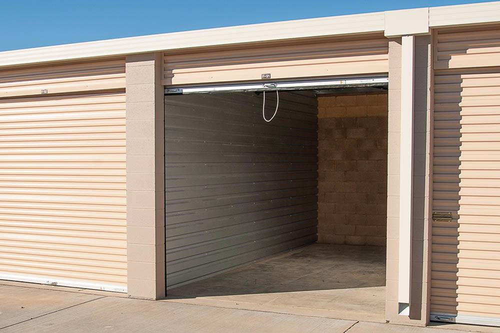 Exterior units at West Sacramento Self Storage in West Sacramento, California