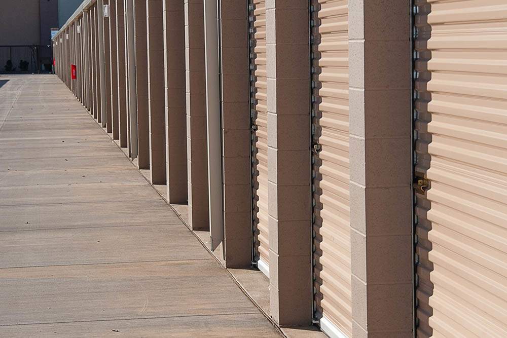 Storage units at West Sacramento Self Storage in West Sacramento, California