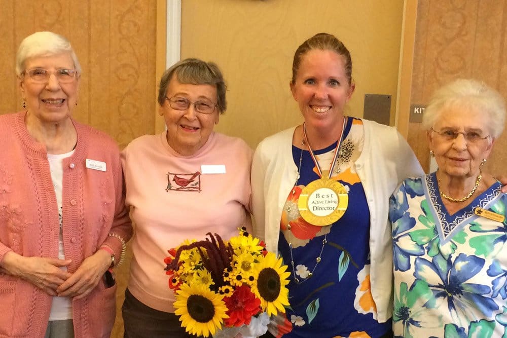 Friends and Residents at Merrill Gardens at Renton Centre in Renton, Washington