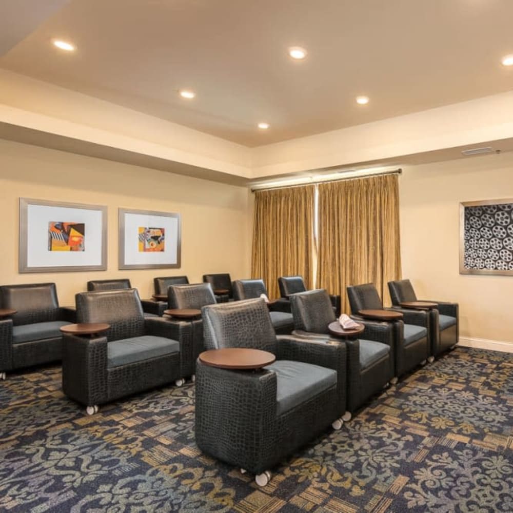 Onsite theater at Anthology of Burlington Creek in Kansas City, Missouri