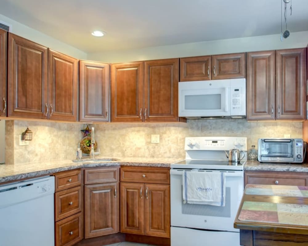 Well equiped kitchen at Brandywyne East II in Brielle, New Jersey