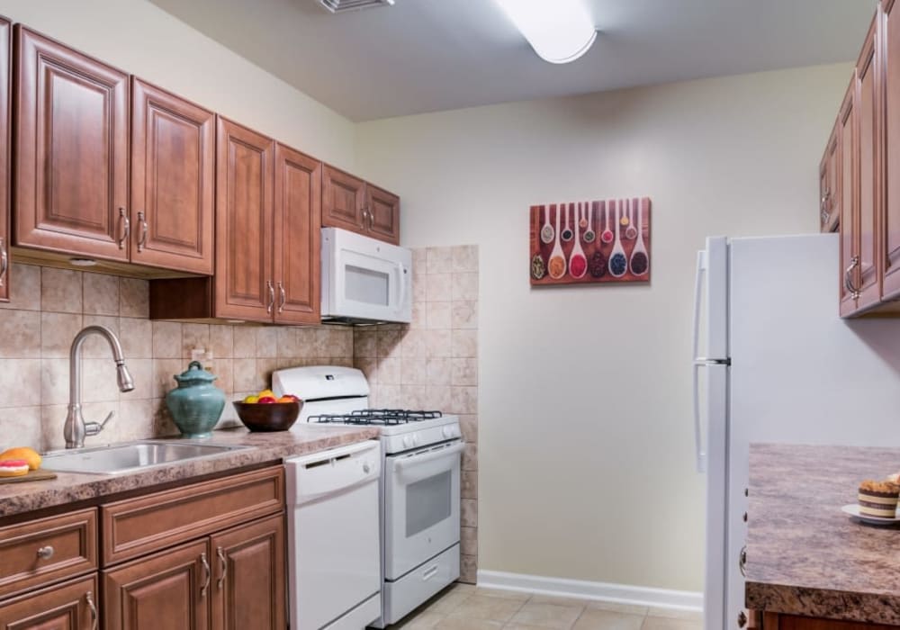 Kitchen at Wingate Apartments in Hamilton, New Jersey