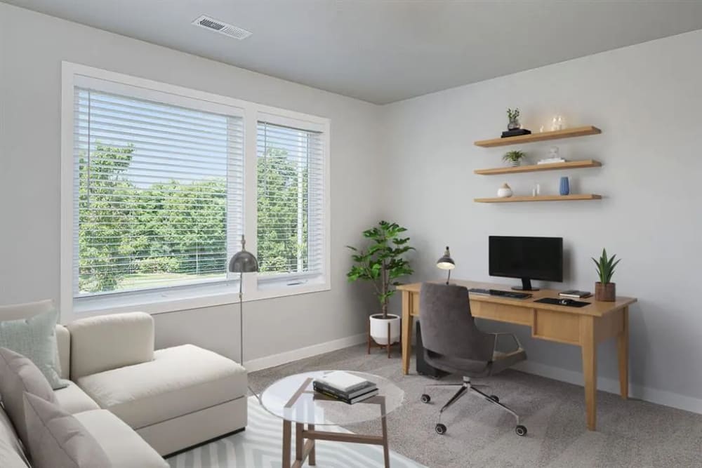 Cozy living room at Ridgeline View in Vancouver Washington