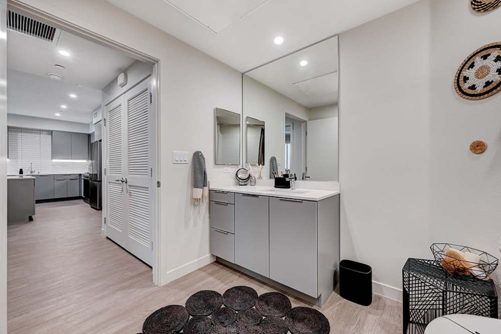 Bathroom sink at The Ellison in Las Vegas, Nevada