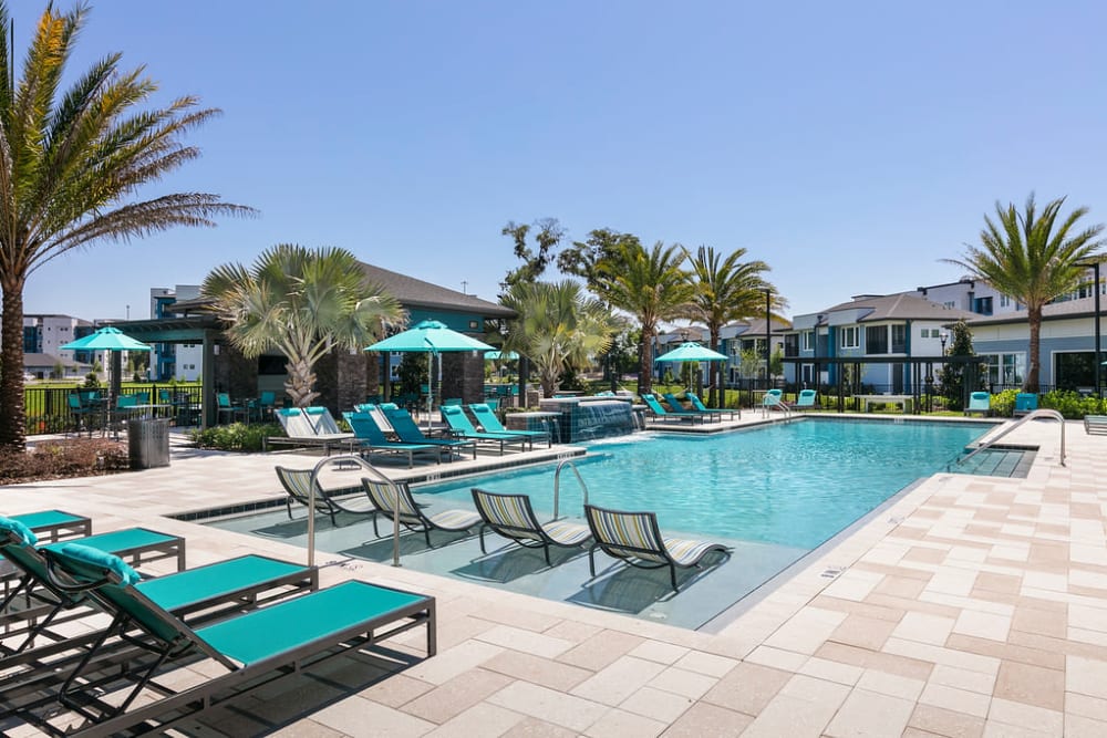 Pool long view at Integra Crossings in Sanford, Florida