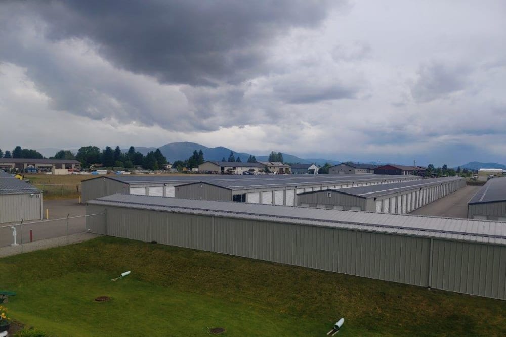 Aerial view of BuxBear Storage Hayden in Hayden, Idaho