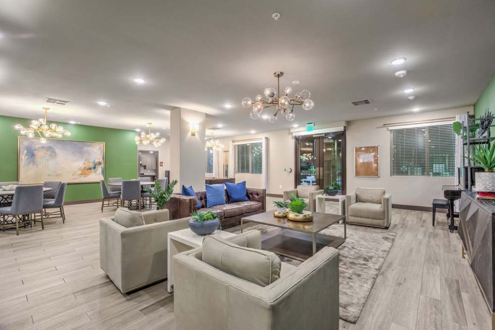 Couches with dining chairs at Harmony in Las Vegas, Nevada