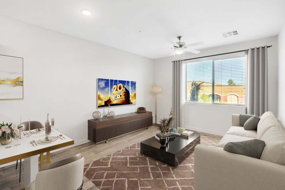 Living room with couch at Harmony in Las Vegas, Nevada 