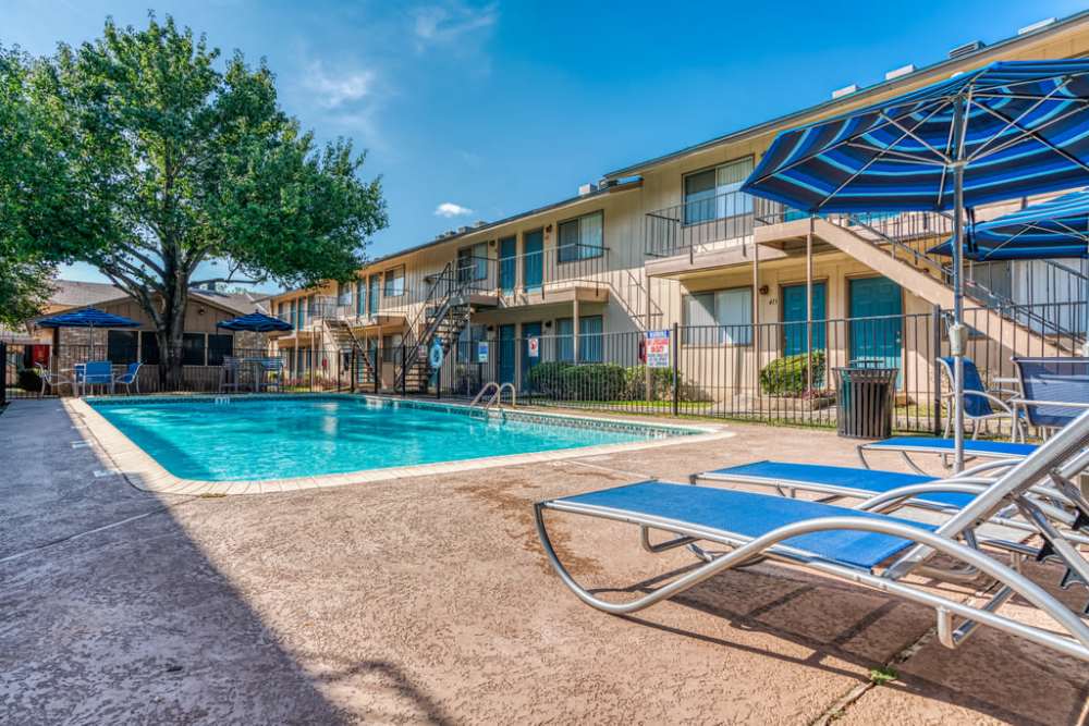 Serene swimming pool at Dakota San Antonio in San Antonio, Texas