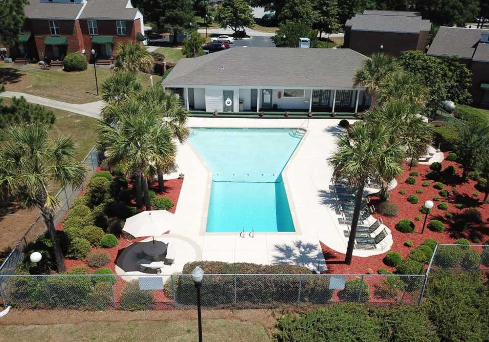 Community pool at Lexington Place Apartments in West Columbia, South Carolina