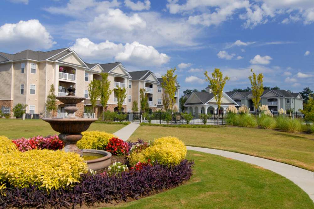Garden style community view at Preserve at Windsor Lake in Columbia, South Carolina