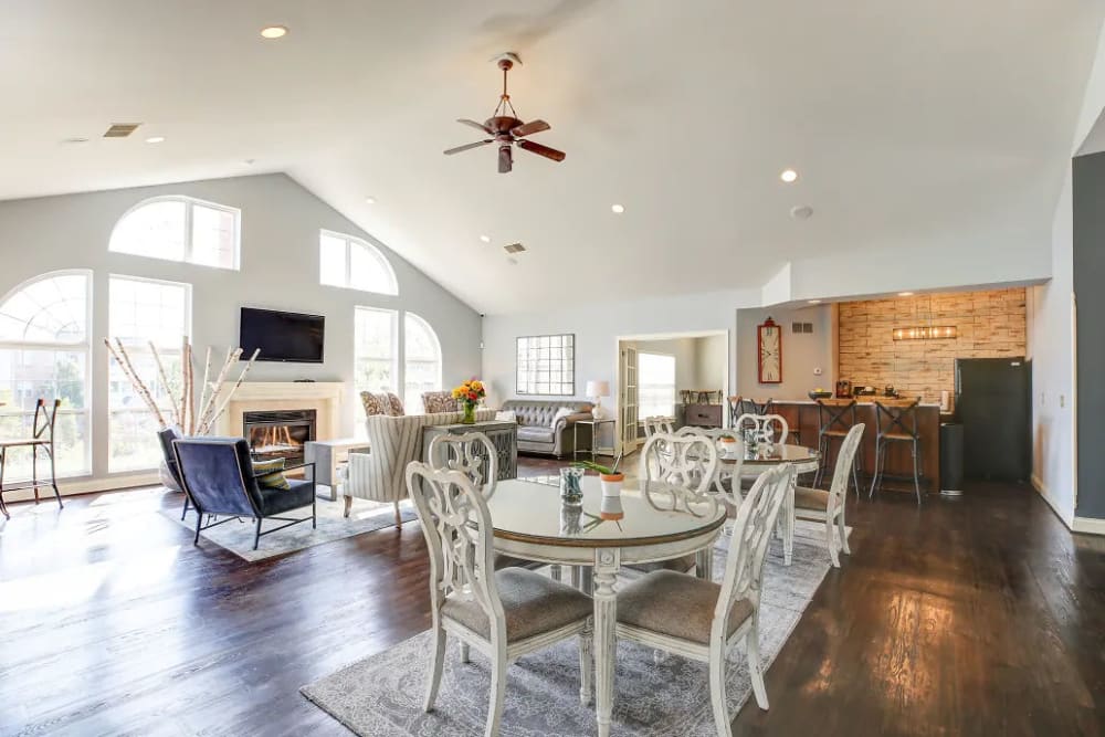 Vaulted ceilings in the clubhouse at Charleston Pines Apartment Homes in Florence, Kentucky