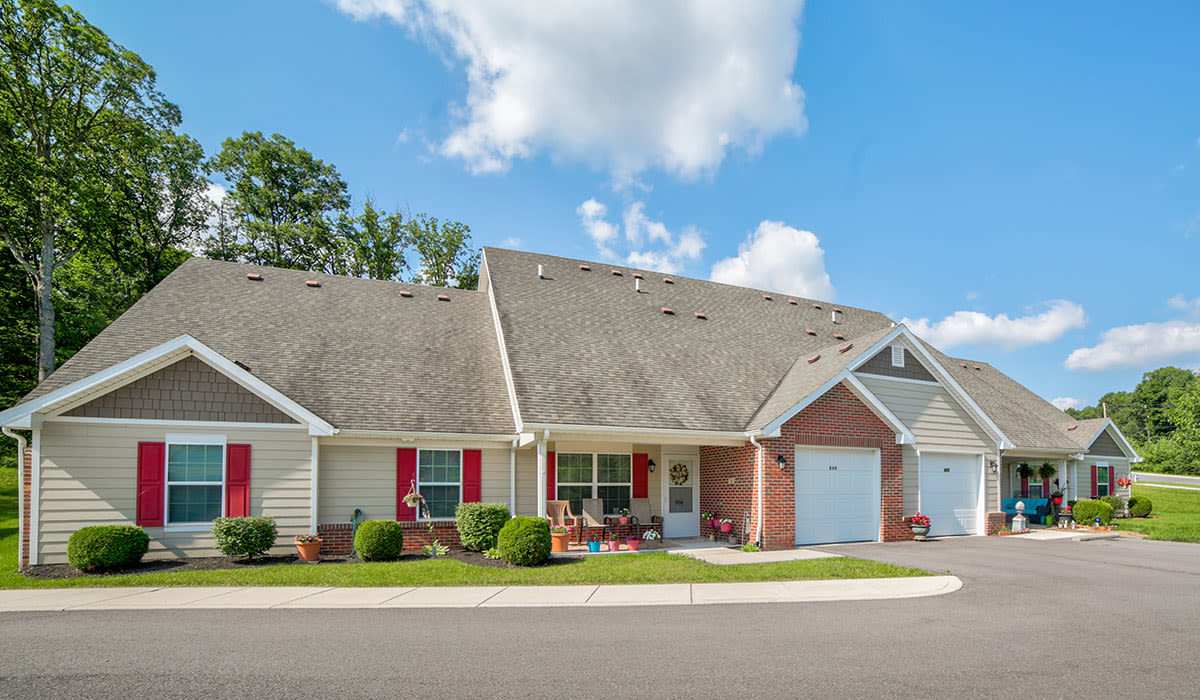 Exterior view of buildings at Braddocks Greene in Frostburg, Maryland